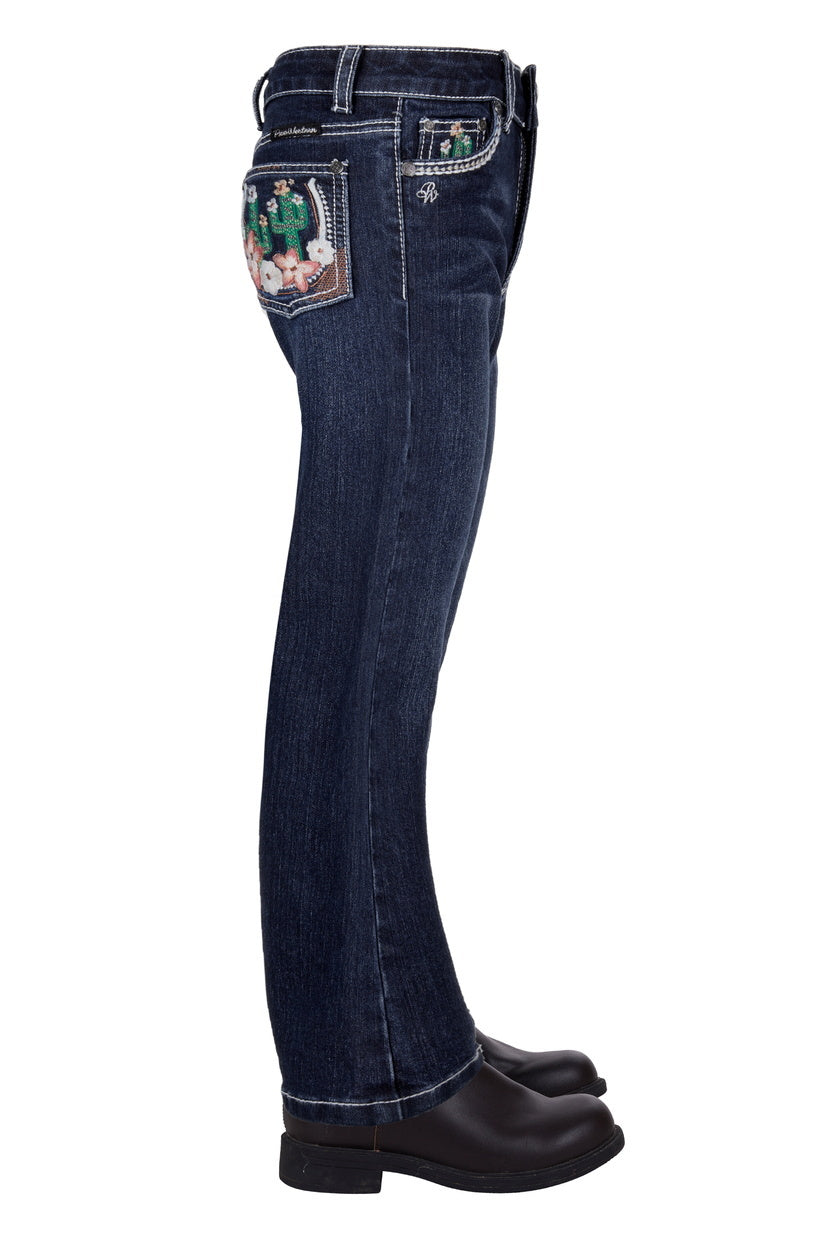 Pure Western Girls Zoe Bootcut Jeans (PCP5208849) Midnight