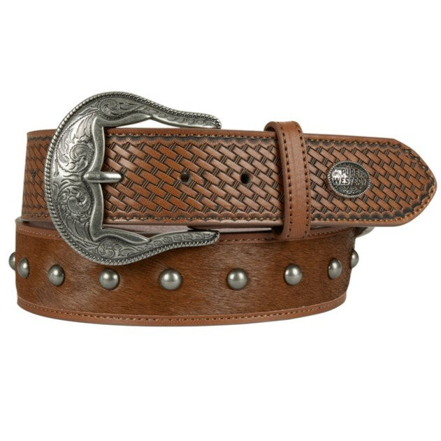 Pure Western Mens Terry Belt (P4S1967BLT) Tan [SD]