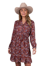 Pure Western Womens Brady Dress (P5W2400018) Rust [SD]