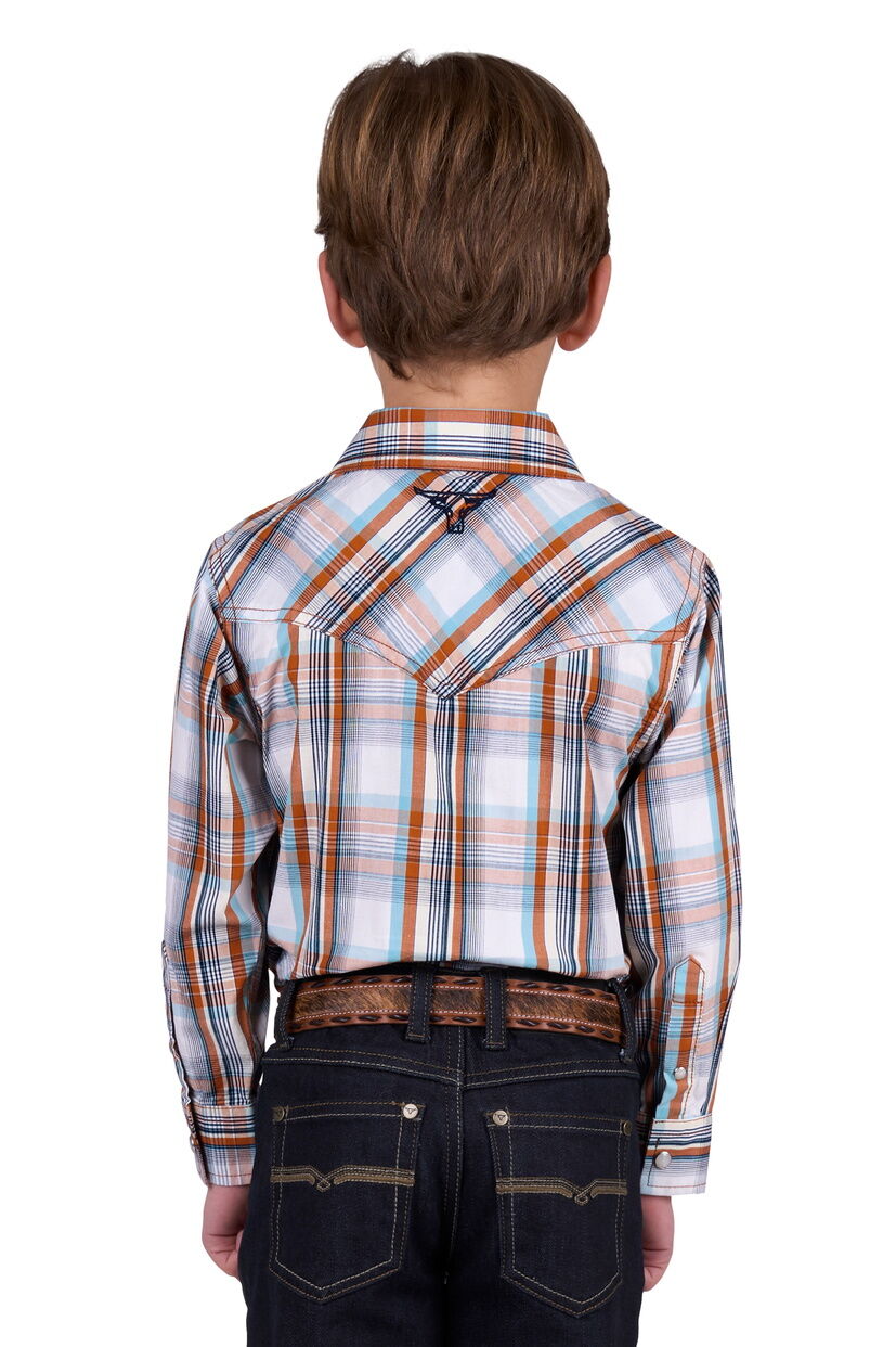 Pure Western Boys Axel L/S Shirt (P5W3100870) Tan [SD]