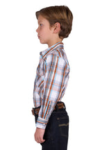 Pure Western Boys Axel L/S Shirt (P5W3100870) Tan [SD]