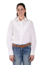 Pure Western Womens Sarai L/S Shirt (P3S2575789) White [SD]