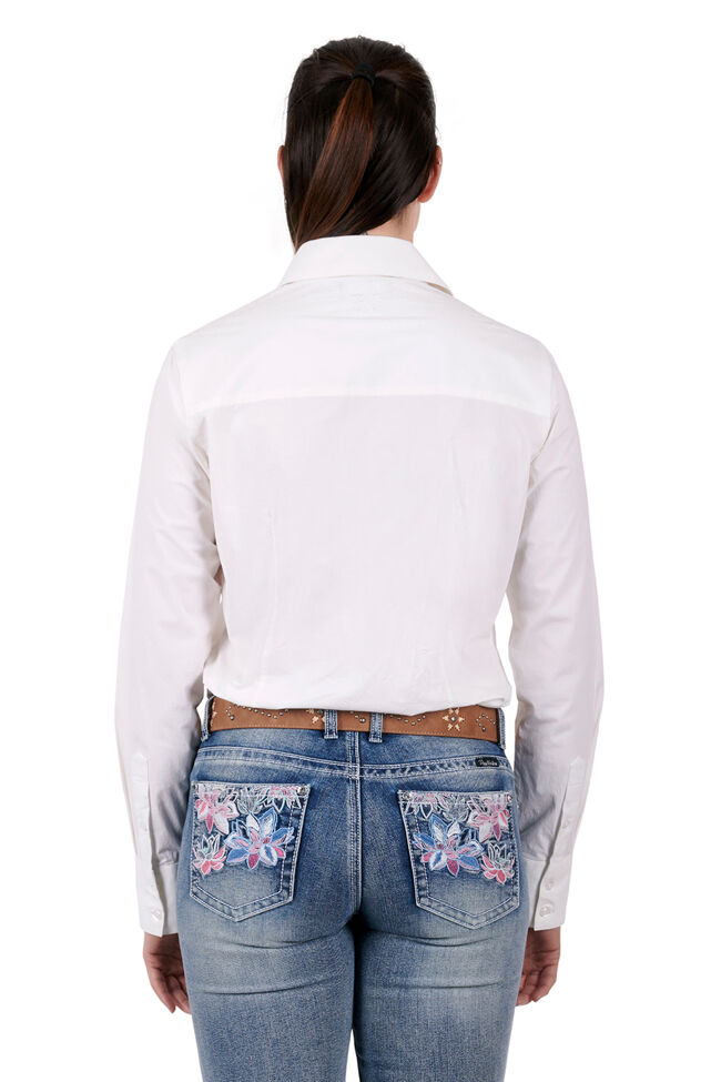 Pure Western Womens Sarai L/S Shirt (P3S2575789) White [SD]