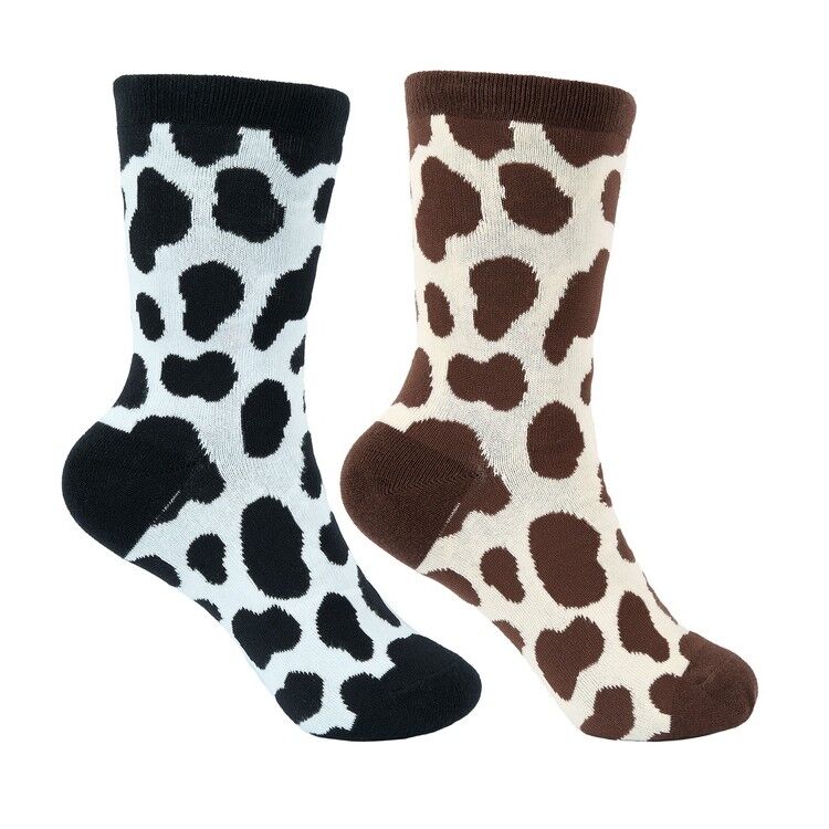 Pure Western PW Crew Socks - Twin Pack (PCP2949SOC) Black/Tan