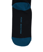 Pure Western PW Crew Socks - Twin Pack (PCP2949SOC) Black/Teal