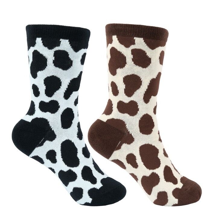 Pure Western Childrens PW Crew Socks - Twin Pack (PCP5970SOC) Black/Tan