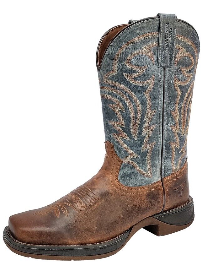 Pure Western Mens Irving Western Boots (P5W18239) Brown/Blue [SD]