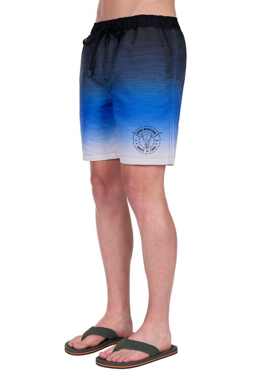 Pure Western Mens Phillip Boardshorts (P5S1302391) Black/Royal