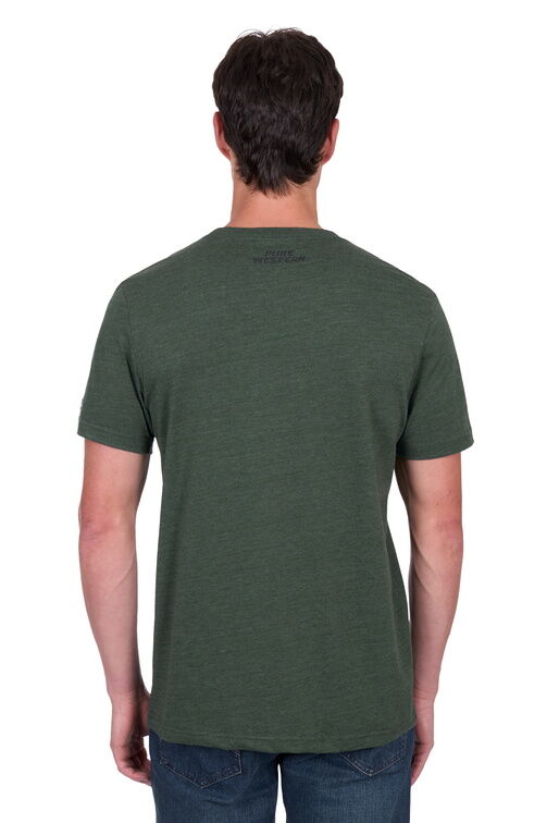 Pure Western Mens Todd S/S Tee (P5S1503086) Green Marle