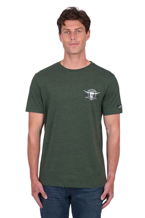 Pure Western Mens Todd S/S Tee (P5S1503086) Green Marle