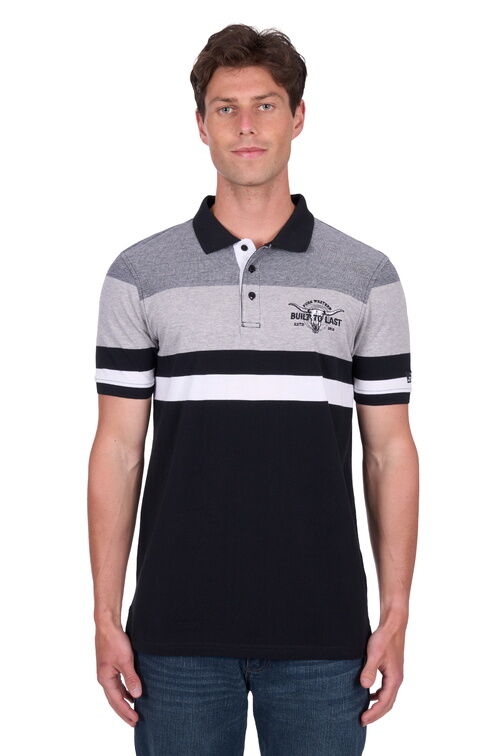 Pure Western Mens Shane S/S Polo (P5S1505081) Black