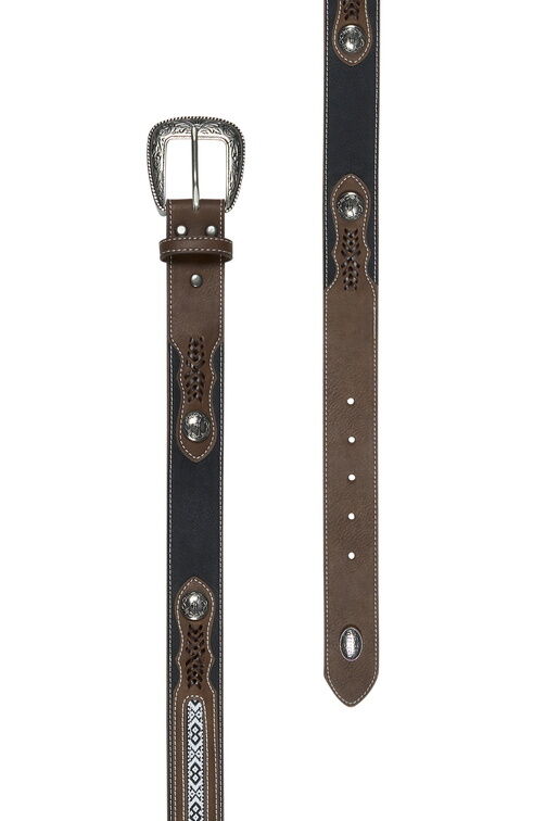 Pure Western Mens Clayton Belt (P5S1957BLT) Tan/Black