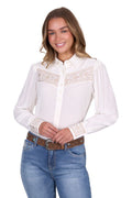 Pure Western Womens Monica L/S Shirt (P5S2126120) Cream