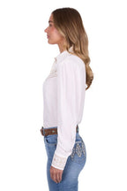 Pure Western Womens Monica L/S Shirt (P5S2126120) Cream