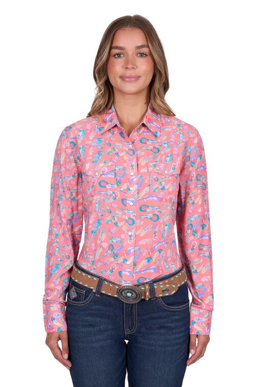 Pure Western Womens Audrey L/S Shirt (P5S2127125) Multi