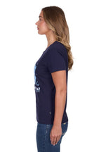 Pure Western Womens Sherry S/S Tee (P5S2598101) Navy