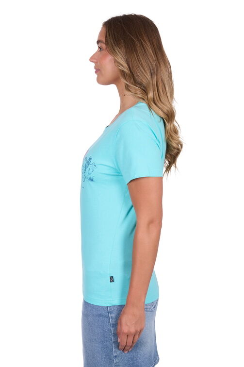 Pure Western Womens Shelly S/S Tee (P5S2598104) Turquoise