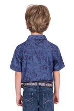Pure Western Boys Travis S/S Shirt (P5S3103074) Chambray