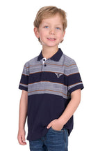 Pure Western Boys Brad S/S Polo (P5S3500079) Navy