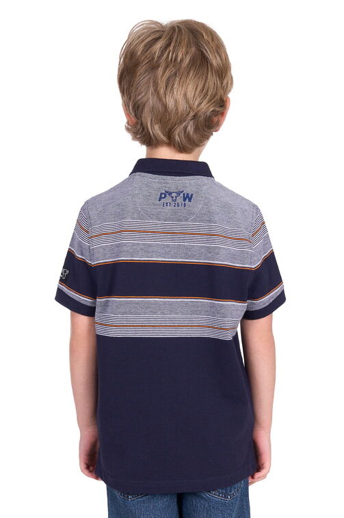 Pure Western Boys Brad S/S Polo (P5S3500079) Navy