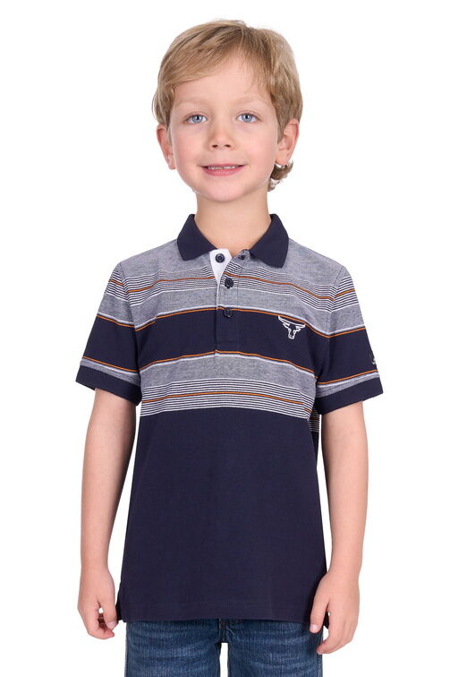Pure Western Boys Brad S/S Polo (P5S3500079) Navy