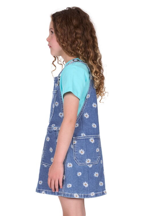 Pure Western Girls Adison Pinafore (P5S5402150) Retro Blue