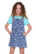 Pure Western Girls Adison Pinafore (P5S5402150) Retro Blue
