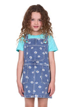 Pure Western Girls Adison Pinafore (P5S5402150) Retro Blue