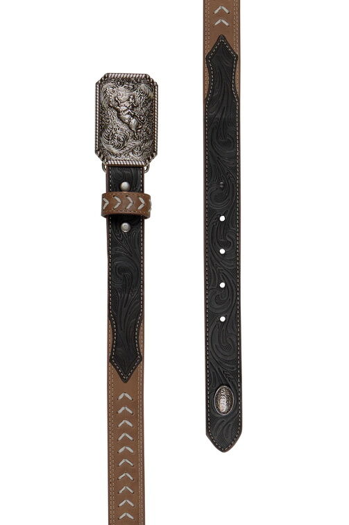 Pure Western Childrens Terrence Belt (P5S7931BLT) Tan/Chocolate
