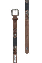 Pure Western Childrens Clayton Belt (P5S7933BLT) Tan/Black [SD]