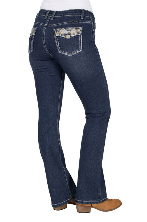 Pure Western Womens Jay Bootcut Jeans - 32 Leg (PCP2208132) Indigo