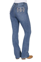 Pure Western Womens Pam Hi Rise Bootcut Jeans - 32 Leg (PCP2213129) Summer Sky