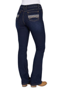 Pure Western Womens Ida Hi Rise Bootcut Jeans - 34 Leg (PCP2213133) Midnight