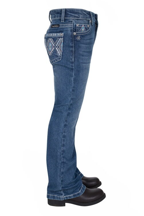 Pure Western Girls Pam Bootcut Jeans (PCP5213147) Retro Blue
