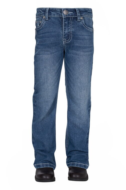 Pure Western Girls Pam Bootcut Jeans (PCP5213147) Retro Blue