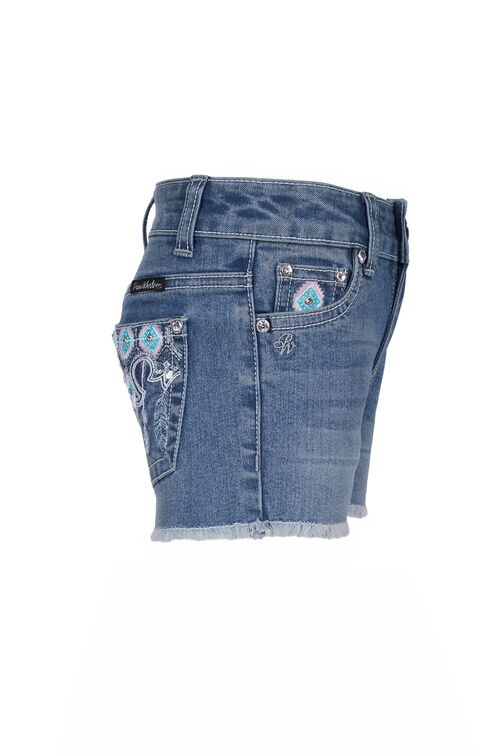 Pure Western Girls Bailey Denim Shorts (PCP5305149) Retro Blue