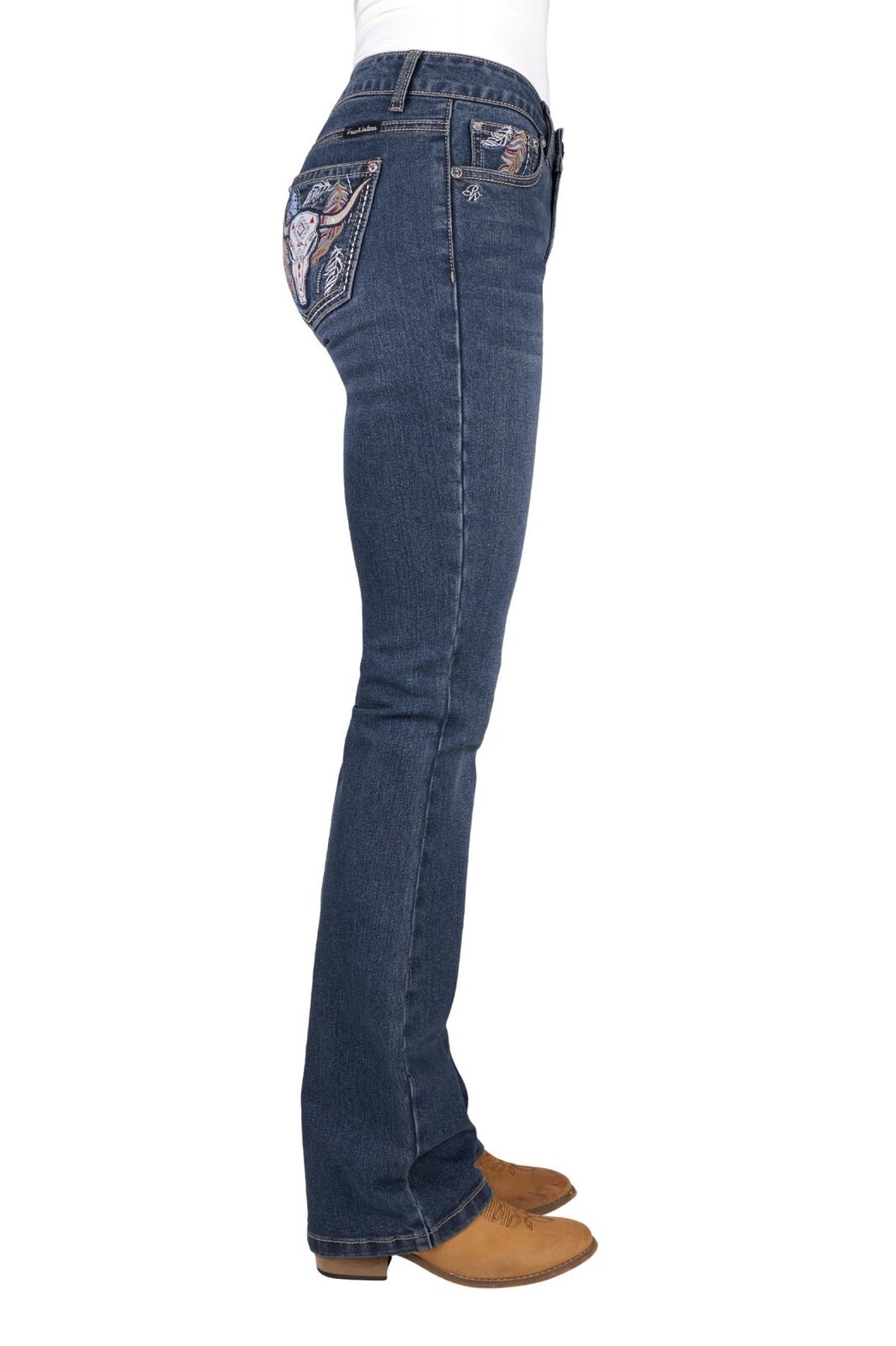 Pure Western Womens Bec Bootcut Jeans - 34 Leg (PCP2208036) Indigo