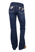 Pure Western Womens Pia Relaxed Rider Jeans - 36 Leg (PCP2210038) Midnight