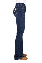Pure Western Womens Pia Relaxed Rider Jeans - 36 Leg (PCP2210038) Midnight