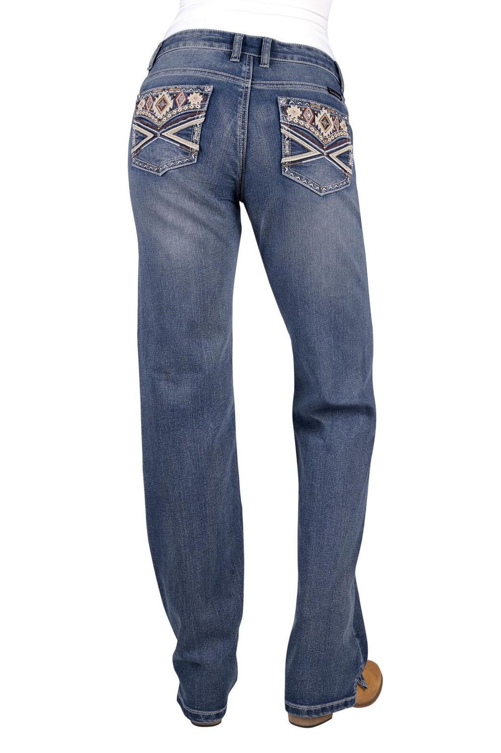 Pure Western Womens Rue Straight Fit Jeans - 34 Leg (PCP2212037) Moonshine