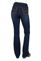 Pure Western Womens Sam High Rise Bootcut Jeans - 34 Leg (PCP2213035) Midnight
