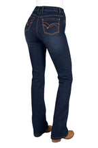 Pure Western Womens Sam High Rise Bootcut Jeans - 34 Leg (PCP2213035) Midnight