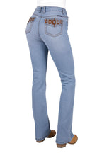 Pure Western Womens Liz High Rise Bootcut Jeans - 34 Leg (PCP2213039) Light Sky
