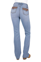 Pure Western Womens Liz High Rise Bootcut Jeans - 34 Leg (PCP2213039) Light Sky