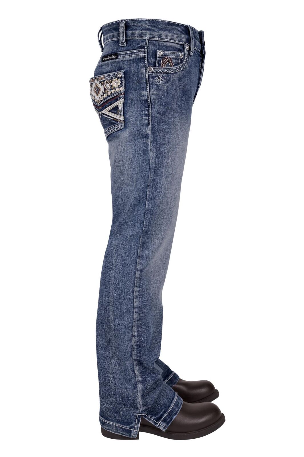 Pure Western Girls Rue Straight Fit Jeans (PCP5212037) Moonshine