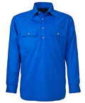 Ritemate Childrens Pilbara Closed Front Shirt (RM400CF) Cobalt Blue