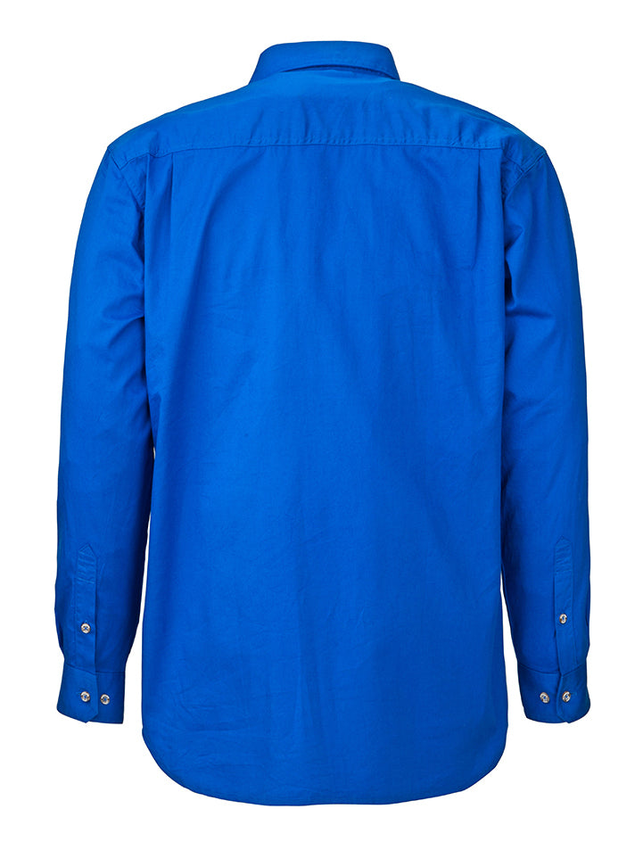 Ritemate Childrens Pilbara Closed Front Shirt (RM400CF) Cobalt Blue
