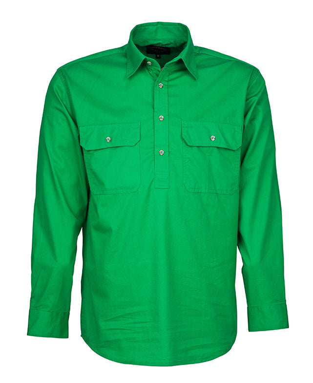 Ritemate Childrens Pilbara Closed Front Shirt (RM400CF) Emerald