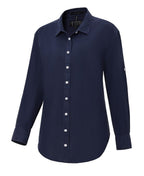 Ritemate Womens Pilbara Classic Fit Linen L/S Shirt (RMPC005) Navy