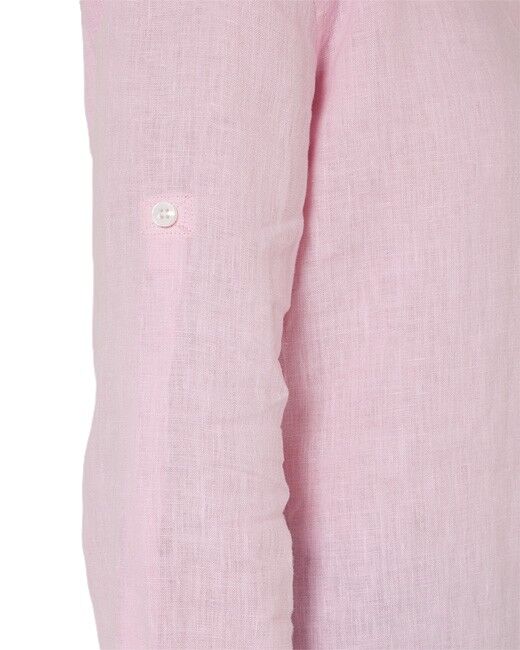 Ritemate Womens Pilbara Classic Fit Linen L/S Shirt (RMPC005) Pink